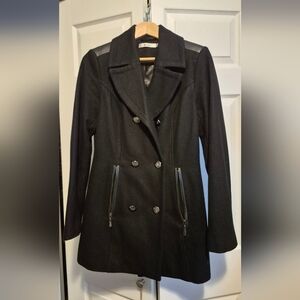 Ricki's Black Double-Breasted Pea Coat